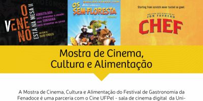 Cine UFPel sedia Mostra do Festival de Gastronomia da Fenadoce