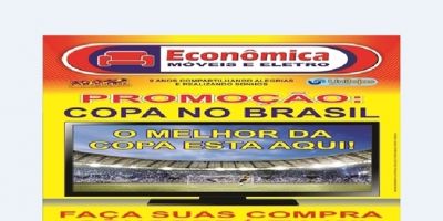 Publicidade: Econômica Móveis e Eletro - Promoção Copa do Brasil