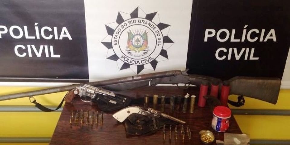 Homem é preso com armas em Canguçu