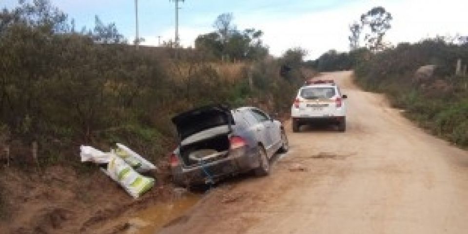 Carro com abigeato é encontrado no 1º distrito de Canguçu