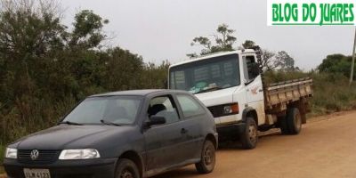 Casal é assaltado no interior de Cristal e bandidos levam veículos e carga de fumo. Veículos já foram encontrados