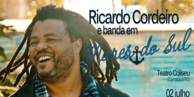 Show no Coliseu neste sábado com Ricardo Cordeiro e banda com o espetáculo Mares do Sul