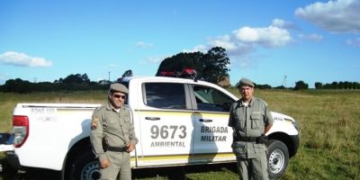 Cristal - Pelotão Ambiental de Camaquã faz apreensão e soltura de capivara