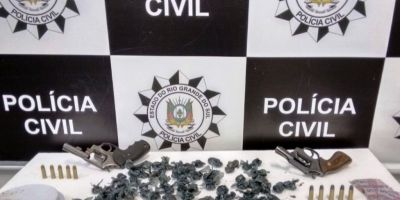 Quatro presos e um adolescente apreendido durante operação policial em Pelotas