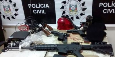 Polícia localiza arsenal de armas em Butiá