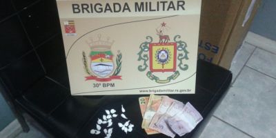 Brigada Militar efetua prisão por tráfico de drogas em Camaquã