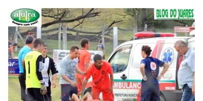 Importância da ambulância durante as partidas de futebol na 25ª Copa Santa Auta Afubra