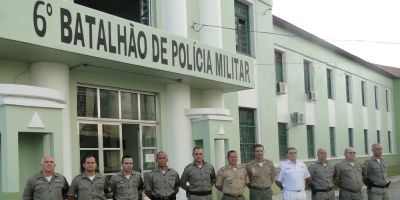 Rio Grande - coronel Vedana se despede dos oficiais do 6º BPM