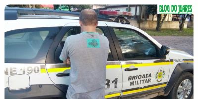 Brigada Militar detém homem que seguia menina de 13 anos em Camaquã