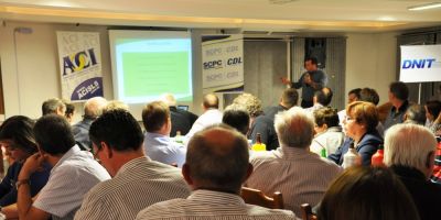 São Lourenço do Sul - Dnit apresenta a duplicação da BR-116/RS em jantar da ACI do município