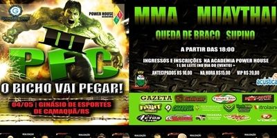 Camaquã - é neste domingo (4/5) a 3ª edição do Power Fight Championship (PFC)