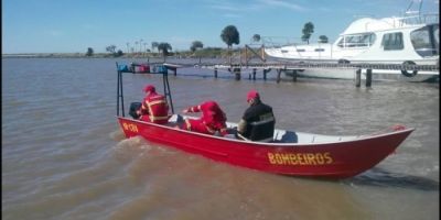 Bombeiros procuram por casal desaparecido na Lagoa dos Patos em Tapes