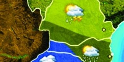 Previsão de chuva com raios e ventania neste início da semana