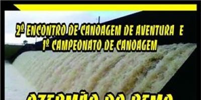 2º Encontro de Canoagem de Aventura e 1º Campeonato de Canoagem ocorrem em Camaquã nos dias 19 e 20