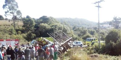 Canguçu - acidente de trânsito com lesões na BR-290, na 'curva da morte'