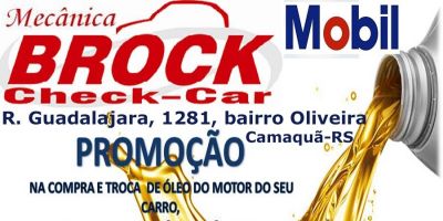 Mecânica Brock Check-Car. Na compra e troca de óleo de seu carro o filtro é GRÁTIS 