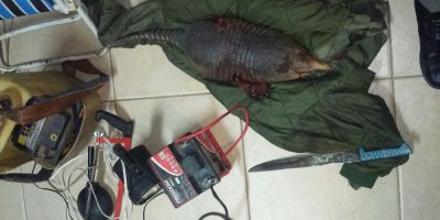 Homens são presos pela BM por caça predatória no interior de Dom Feliciano