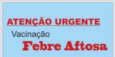 Chuvisca - 2º lote da vacina contra a febre aftosa estarão disponível de 20 a 30 de maio