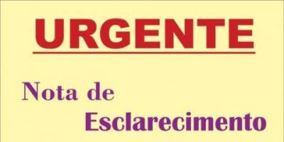 Nota de esclarecimento sobre a vacina da febre aftosa em Chuvisca 