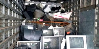 Prefeitura de Camaquã destina para reciclagem cerca de 5 toneladas de resíduos de equipamentos eletrônicos