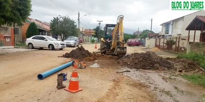 Moradores da Rua Dona Cassina e imediações estão sem água na tarde desta quarta em Camaquã