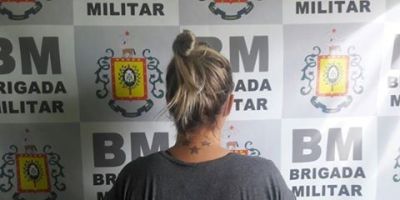 Brigada Militar prende mulher procurada pela Justiça, em São Lourenço do Sul