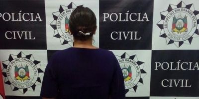 Polícia Civil prende mulher pelo crime de estupro, em Tapes