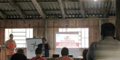 Gestão Ambiental palestra para trabalhadores da duplicação da BR-116/RS entre Guaíba e Pelotas