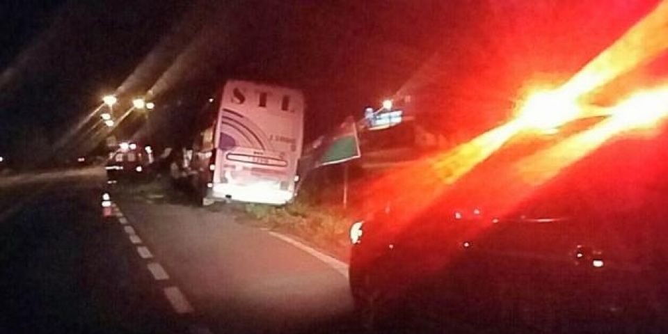 Ônibus que ia para Arambaré sai da pista e deixa 17 feridos na BR-386, em Marques de Souza