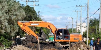 Camaquã - nova rede de drenagem irá extinguir alagamentos do Bairro Jardim e áreas vizinhas
