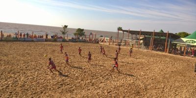 Iniciou hoje o Campeonato Praiano de Arambaré para as categorias de base