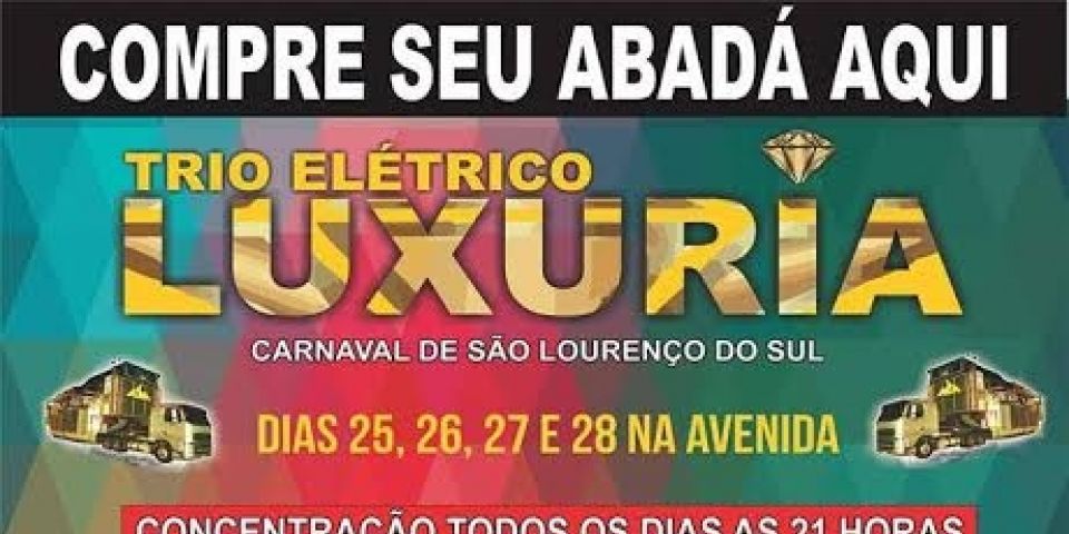 Trios elétricos fazem parte da programação do carnaval lourenciano