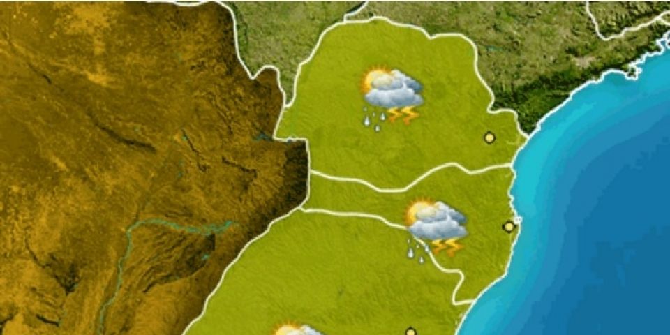 Semana terá pancadas de chuva e temperaturas elevadas no RS