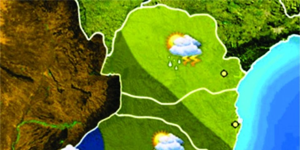Estado deve ter chuvas entre sexta-feira e sábado