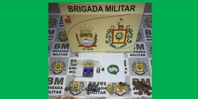 Brigada Militar efetua prisões por tráfico de drogas na noite de domingo em Camaquã