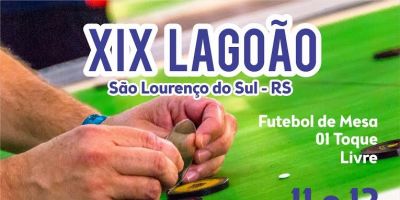 XIX Lagoão de Futebol de mesa acontece neste final de semana no Grêmio Esportivo Lourenciano