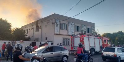 Alojamento dos jogadores do Guarany de Camaquã pega fogo no final da tarde desta terça