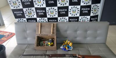 Polícia Civil apreende arma de fogo no interior de Camaquã