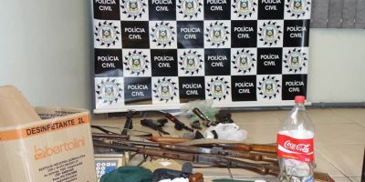 Camaquã - Mega Operação da Polícia Civil desarticula quadrilha envolvida com tráfico de drogas