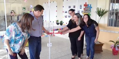 Escola Infantil de Camaquã recebe visita de prefeito e inaugura Espaço LUCCA - Brinquedoteca