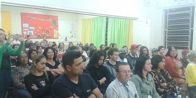 Momento formativo na EJA Osvaldo Aranha em Camaquã
