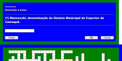 Em breve no Blog do Juares, jogo de palavras cruzadas sobre o município de Camaquã-RS