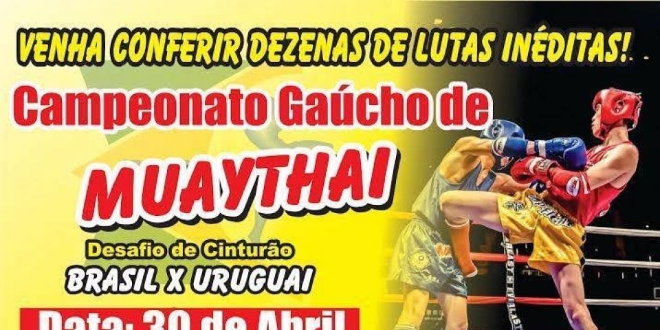 Equipe Bormann de Camaquã participa do Campeonato Gaúcho de Muaythai em Encruzilhada do Sul