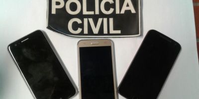 Polícia Civil apreende celulares oriundos de roubo, nas cidade de Tapes e Guaíba