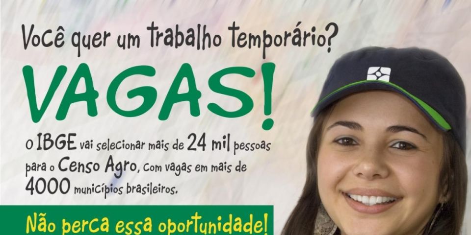 IBGE abre uma vaga para Agente Censitário Regional no município de Tapes