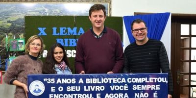 Realizada na Casa da Cultura de Dom Feliciano premiação do concurso do lema da biblioteca