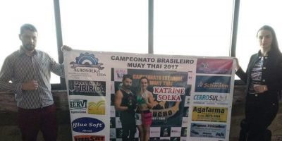 Katrine Farias Solka sagra-se vice-campeã gaúcha de Muay Thai