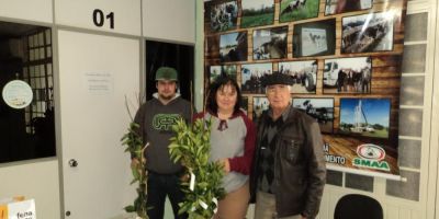 Agricultores recebem mudas de frutíferas em Camaquã