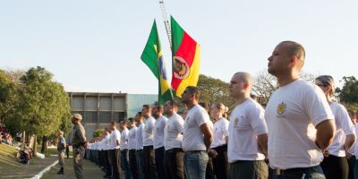 Inicia curso dos novos alunos-soldados da Brigada Militar e do Corpo de Bombeiros