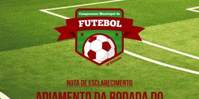 Jogos pela Chave B do Campeonato Municipal de Futebol de SLS são adiados